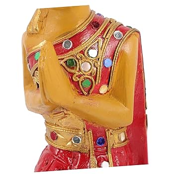 Amazon.co.jp: MUSISALY サワディカー迎宾跪佛木彫り飾り タイの